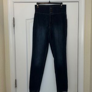 New York and Company ultra high waisted super skinny jeans